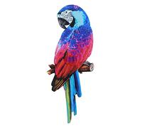 DECHOUS Parrot Metal Wall Art Decoración De Pared Para Jardín Escultura De Aves Para Interiores y Exteriores Adorno De Realista Para y