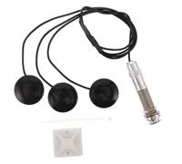 DECHOUS Pastilla Piezoeléctrica con Transductor y Zumbador Guitarra Ukelele Mandolina y Kalimba Accesorio Acústico con Tubo de Aluminio Fácil Instalación y Sonido Estable para Instrumentos