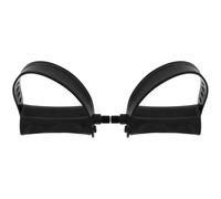 DECHOUS Pedales Antideslizantes para Bicicleta Estática Par de Repuesto con Correas Ajustables Eje Corto ½ Accesorio para Máquina de Ejercicio en Casa Compatibles con Bicicletas