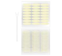 DECHOUS Pegatinas para Párpados Dobles Anchas y Largas Cinta Invisible Transpirable para Mujer 2 Juegos de Parches Naturales Resistentes al Agua para Párpados Caídos y Maquillaje