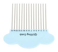 DECHOUS Peine para Quilling de Papel Portátil Herramienta para Manualidades Papel Peine Enrollador de Filigrana Compacto y Resistente Adecuado para Artesanía y Color Color Aleatorio