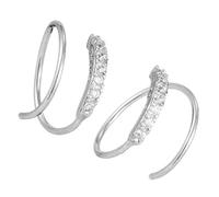 DECHOUS Pendientes De Remolino Circonita Pendientes De Botón De Circonita Para Mujer y Niñas Accesorio Para Orejas De Obsequio