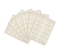 DECHOUS Piel de Práctica para Maquillaje y Tatuaje Labial 6 Piezas Tamaño Estándar de Goma Sintética para Principiantes Artistas en Formación para Práctica Profesional