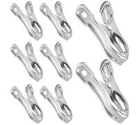 DECHOUS Pinzas de Acero Inoxidable para Jardín, Clips de Fijación para Invernadero, Resistentes al Viento, Tamaño Pequeño, 20 Unidades para Sujetar Cubiertas y Toldos en Exteriores