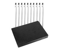 DECHOUS Pinzas de Cocodrilo Grandes para Aerografía y Modelismo Soporte de Clip Plástico Negro Set de 10 Unidades Cabeza Blanda Herramientas para Pintar Modelos y Manualidades Base