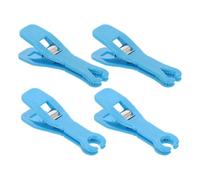 DECHOUS Pinzas Desechables Azules para Perforación Profesional, Herramienta Fácil de Operar de Abs para Fijar Piercings en Oreja, Nariz y Labio, Pack de 4 Unidades