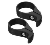 DECHOUS Protector de Cadena Mecanismo Anti-caída para Bicicleta de, Deflector de Cadena de Plástico Negro Paquete de 2 Piezas para Protección