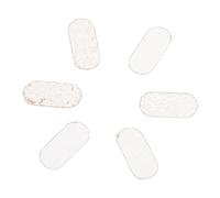 DECHOUS Protector de Puente para Violín 6 Piezas Color Beige, Almohadillas de Piel de Oveja para Protección de Cuerdas, Accesorio para Violín y Viola Adecuado para Proteger Puente