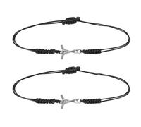 DECHOUS Pulsera Deportiva para Hombre de Hockey sobre Césped 2 Piezas Tejidas a Mano Ajustables y Duraderas Accesorio para Fiestas y Uso Diario