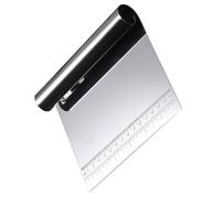 DECHOUS Raspador de Masa de Acero Inoxidable con Medidor Cortador Práctico para Pizza y Repostería Utensilio de Cocina para Cortar y Amasar Adecuado para Uso Doméstico Color Aleatorio