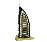 DECHOUS Recuerdo Decorativo Retro de Hotel Dubai, Aleación de Zinc | Adorno Creativo de Escritorio, Miniatura con Bloques, para Oficina y Hogar, Obsequio para Familias y Amigos