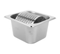 DECHOUS Rodillo de Mantequilla de Acero Inoxidable 1,8 L Soporte, Aplicador Comercial para Hamburguesas y Pan, Herramienta para Barbacoa, Picnic y Cocina Profesional