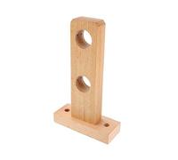 DECHOUS Romano Soporte De Poste Barra De Cortina De Final Barra De Madera Rack Soporte De Barra De Cortina Barra De Madera De Apoyo Cortina De Baño De Apoyo Barra De La Cortina