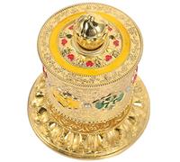 DECHOUS Rueda De Oración Tibetana Para y Decoración Interior Adorno De Diseño Elegante y Simbología De Fortuna