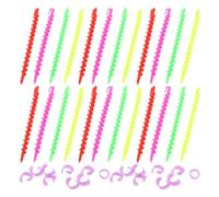 DECHOUS Rulos para Cabello en Espiral de Plástico Set Profesional 52 Piezas Varillas Pequeñas 15 CM y Grandes 175 CM Ideales para Permanente Frío y Peinados en Cabello Rizado y Largo