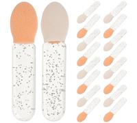 DECHOUS Set de 100 Mini Aplicadores de Maquillaje para Sombras de Ojos y Labios Varillas Transparentes Brochas Pequeñas para Difuminar y Corregir Portátiles Viaje