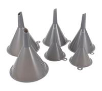 DECHOUS Set de 6 Embudos de Plástico para Transferencia de Líquidos en Cocina, Fáciles de Almacenar y Ideales para Botellas Pequeñas