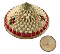 DECHOUS Sombrero de y Confección Ala Ancha, Diseño Vintage Chino, Protección Solar Adecuado para Viajes y Actividades al Aire Libre
