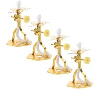 DECHOUS Soporte Ajustable para Mechas de Aceite de Lámpara 4 Piezas de Aleación de 55 CM Porta Mecha para Lámparas de Aceite Adecuado para Meditación y Rituales en Templos y Hogar