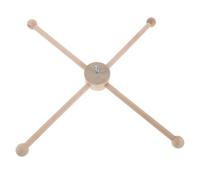 DECHOUS Soporte de Carillón de Viento de Madera Marco Redondo para Móvil de Ñiño, Kit DIY para Colgador de Cuna, Accesorio para Habitación Infantil, Montaje Sencillo y Decoración