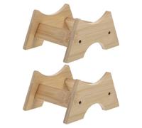 DECHOUS Soporte Dispensador de Bebidas de Madera 2 Unidades Base Elevadora para Barriles y Garrafas Compatible Cubos de Vino y Jarras de Whisky Adecuado para Cocina y Bar Resistente y