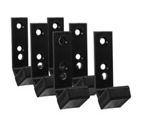 DECHOUS Soporte para Barra de Pared 6 Piezas, Colgadores para Mancuernas, Accesorios Gimnasio, Tamaño 40x55x100 Cm, Material Pa/PP, Almacenamiento Compacto para Entrenamiento en Casa