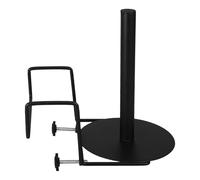 DECHOUS Soporte para bolsas de compras con capacidad de carga fuerte en hierro negro, organizador y dispensador compacto montado en pared para supermercados y espacios minoristas