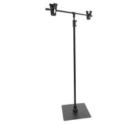 DECHOUS Soporte para Carteles de Aleación de Aluminio Negro Diseño en T, Exhibidor Vertical Ajustable Fácil de Montar para Oficinas y Exposiciones