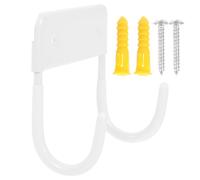 DECHOUS Soporte Pared para Tabla de Planchar Blanco Gancho de Almacenaje Resistente para Burro Colgar Ropa y Planchador Montaje Fácil para Lavadero y Cuarto de Servicio Compatible con