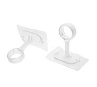 DECHOUS Soportes Autoadhesivos para Barra de Cortina sin Taladro Montaje en Techo sin Perforaciones Resistentes al Desgaste 2 Piezas Instalación Práctica para Hogar y Oficina