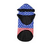 DECHOUS Sudadera Capucha para Perro Grande de Poliéster Azul Talla L Abrigo de Invierno para Mascotas Disfraz Cálido y Cómodo para Clima Frío Accesorio Reutilizable para Perros