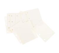 DECHOUS Suministros de Escritura a Mano Papel de Encuadernación Reemplazable para Álbumes de Recortes Domésticos, Accesorio de Escritura Blanco Decoracion Colegio y 240 Hojas