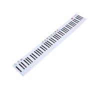 DECHOUS Tabla de Práctica de Teclado de Piano Portátil de 88 Teclas en Pvc Impresión Clara y Diseño 1:1 para Enseñanza y Práctica de Principiantes