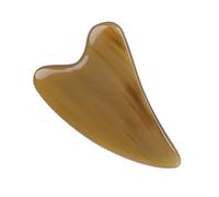 DECHOUS Tablero de Masaje de Cuerno de Yak Mediano Herramienta de Raspado Suave para Espalda Cuello y Rostro Alivio Portátil de Dolores Musculares