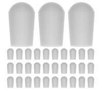 DECHOUS Tapas Protectoras para Puntas de Gancho y Perchas de Ropa, Cubiertas de Extremo de Cable de 5 Mm, Color Blanco, 100 Piezas, para Ganchos de Alambre y Rejillas de Secado en Hogar