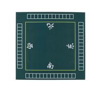 DECHOUS Tapete de Juego de Dominó Antideslizante Grueso 78X78 CM para Mesa de Mah-Jongg Manta Cuadrada Verde Fieltro Sintético y Base de Goma para Reducción de Ruido y Protección de Mesa