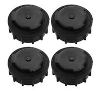 DECHOUS Tapones de Drenaje para Cubo de Basura 660L 4 Piezas Negras de Plástico Sello Hermético Accesorios Resistentes Intemperie para Contenedores Exteriores y Reciclaje Prevención de