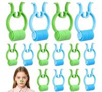 DECHOUS Tapones Nasales para Hemorragia de 24 Piezas Pinzas y Clips para Entrenamiento de Respiración Pulmonar, Material Resistente para Uso Doméstico y Cuidado Nasal