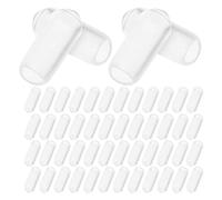 DECHOUS Tapones para Extremos de Diadema Transparentes 200 Unidades Diámetro Interior 2,5 Mm Protectores de Goma para Bandas de Cabello Uso DIY y Reparación