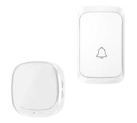 DECHOUS Timbre USB Interior Puerta Inalámbrico Inteligente para cable Blanco 60 Melodías y Volumen Ajustable, Receptor sin Uso Hogar