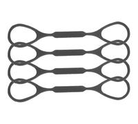 DECHOUS Tope de Corredera para Trompeta de Silicona Negro 4 Piezas, Accesorio Resistente y Pequeño para Competencia y Uso Profesional