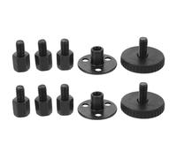 DECHOUS Topes Antivibración Ajustables para Cabecero de Cama Negro Grande 78-105 MM Soporte Roscado Multifuncional para Fijación Estable de Muebles Protector de Pared para Dormitorio