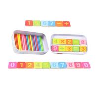 DECHOUS Varillas de Conteo de Madera para Juego Educativo Matemático Colorido Regletas de Cálculo Seguras y Duraderas Adecuado para Aprendizaje Infantil y Ejercicios Aritméticos