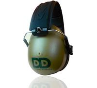 DECIBEL DEFENSE Orejeras profesionales de seguridad 37dB NRR - La protección auditiva más alta y cómoda para disparos y uso industrial - La mejor protección auditiva garantizada. (verde)