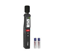 Decibelómetro, Sonómetro Portátil, Decibelímetro Digital 30-130dB con ponderación A, modo rápido/lento, máximo Data Hold, Decibelímetro Ultraligero con Pinza para el hogar, la fábrica, el aula