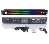 Decibelvibe TNZ SGVUM6 - Medidor de Audio gráfico VU con Entrada y Salida Auxiliar Trasera RCA/3.5, Entrada inalámbrica a través de un micrófono Integrado, con 19 Colores para el hogar, Profesionales