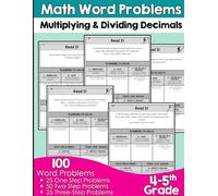 Decimal Multiplication & Division Word Problems: 1 Step - 2 Step and 3 Step Word Problems