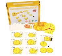 Decir a enseñar al reloj para niños, reloj analógico para niños que aprenden - Relojes analógicos de asistencia didáctica - Kit de ciencias educativas, actividades de aprendizaje en edad