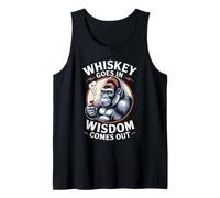 Decir Divertido Que el Whisky va en la sabiduría Sale Mujeres Hombres Camiseta sin Mangas