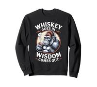 Decir Divertido Que el Whisky va en la sabiduría Sale Mujeres Hombres Sudadera